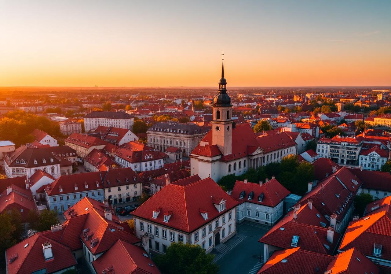 Iconic landmark representing Lithuania
